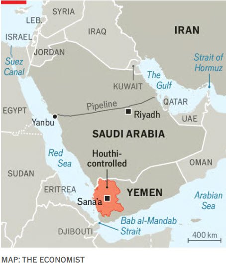 saudi arabia map_economist